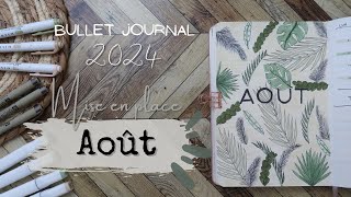 Bullet Journal  Août 2024  Plan With Me [upl. by Gregrory]