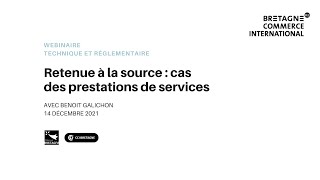 Retenue à la source  cas des prestations de services [upl. by Freyah]