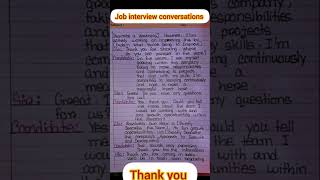 Job interview conversation in English Job interview questions and answers Job interviewshorts [upl. by Viveca391]