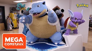 Behind the Scenes Blastoise Evolutions Big Build Timelapse  Pokémon  Mega Construx [upl. by Elidad]