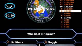 The Simpsons millionaire game [upl. by Bluefield]