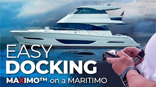 Docking a Maritimo with Yacht Controller® is a Breeze [upl. by Barbee805]