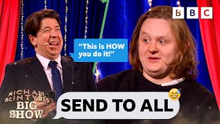 Lewis Capaldi PRANKED by Michael McIntyre toilet selfie text 😂 Michael McIntyre’s Big Show [upl. by Orag]