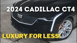 2024 Cadillac CT4  Luxury car [upl. by Ardnas]