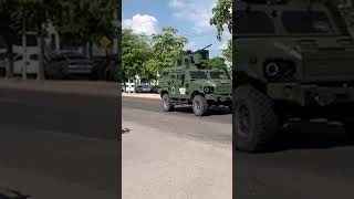 Las fuerzas especiales con los vehículos OCELOTL en Culiacán [upl. by Nassi55]