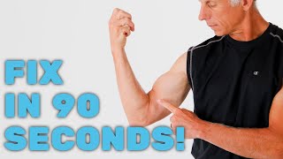 Fix Biceps Tendonitis or Strain in 90 Seconds At Home Self Treatment Follow Video [upl. by Gibun]