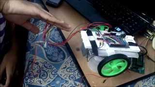 ACCELEROMETER CONTROLLED MOTORCAR USING ARDUINO [upl. by Dragelin]