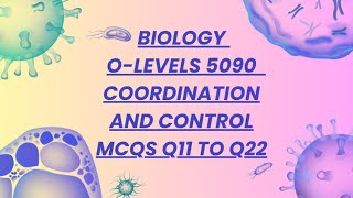 Biology O levels 5090  Coordination and Control MCQS Q1122 [upl. by Aslehc]