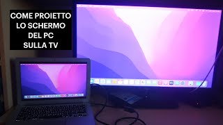 Come vedere lo schermo del pc su tv  Come proiettare lo schermo del pc su TV con HDMI [upl. by Colon60]