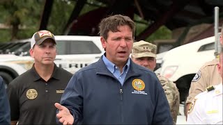 Governor Ron DeSantis shares data amp logic when asked if quotglobal warmingquot caused Hurricane Milton [upl. by Rozalie]