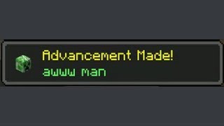 I Added the quotCreeper Aw Manquot Achievement to Minecraft Datapack [upl. by Xenophon]