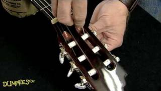 How to String a NylonString Guitar For Dummies [upl. by Warila]