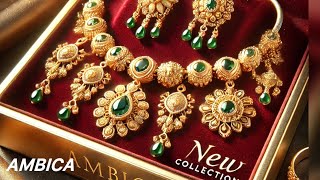 Traditional Jewellery Pure Gold Set  By Ambica Jewellers  22kt Gold Jewellery [upl. by Drofdarb]