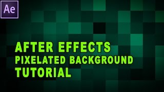 After Effects Tutorial  How To Create An Animated Pixelated Background [upl. by Donelle]