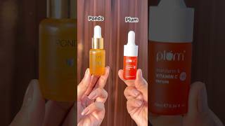 Ponds vs Plum Vitamin C serum✨🎀 ytshortsindia ashortaday shortsindia shortsvideo skincare [upl. by Adigun297]