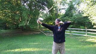 Testing My New Asymmetric Living Arrow Bow From Mihai Cozmei [upl. by Rhoades]