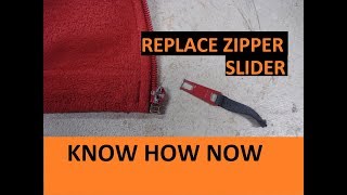 How to Replace a Zipper Slider [upl. by Pitt]