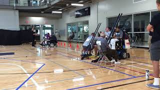 June 30 2018 Boccia BC3 Individual Competition Third End Part1 Fawad vs Sean [upl. by Akimat380]