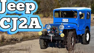 1948 Willys Overland CJ2A Regular Car Reviews [upl. by Umeko]