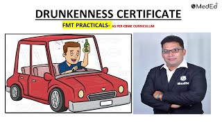 Drunkenness Certificate as Per NMC CBME guidelines [upl. by Miru]