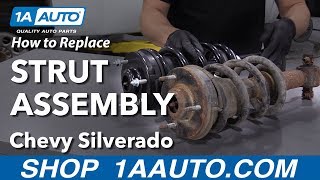 How to Replace Strut Assembly 0713 Chevy Silverado [upl. by Airam]