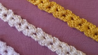 Bordure au crochet facile à réaliser [upl. by Malissa]