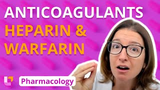 Anticoagulants heparin amp warfarin  Pharmacology  Cardiovascular  LevelUpRN [upl. by Hashimoto]