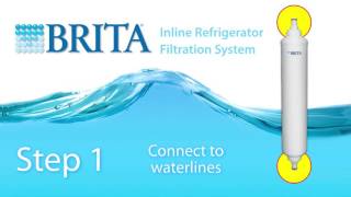 Brita Inline RefrigeratorIcemaker Filter RF104 Installation [upl. by Faustina122]