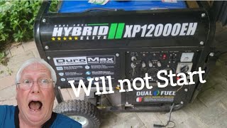 Duro Max Generator wont Start generator diyfix duromax generatorepairing starting lpgas help [upl. by Vudimir]