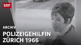 Ausbildung Polizistin Zürich  Besuch bei der Polizei 1966  SRF Archiv [upl. by Schaab]