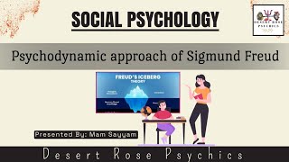 Psychodynamic Theory  Psychodynamic Approach Sigmund Freud  Theories of social Psychology [upl. by Jodie829]