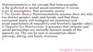 Heteronormativity Definition and Analysis [upl. by Brucie]