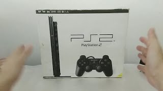 Unboxing PS2 SCPH90010 Definitive Edition unlocked semi new with 2 controls [upl. by Conias151]