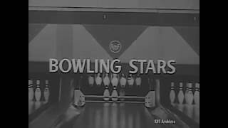 AMF Bowling Stars  Welu vs King 1957  quotWhispering Joe Wilsonquot [upl. by Freed771]