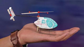 Making a Rubberband Powered Helicopter working tail rotor [upl. by Nnaitsirhc]