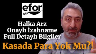 eforc Efor Çay Halka Arz Onaylı İzahname Full Detaylı Bilgiler [upl. by Polard192]