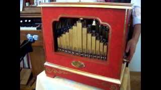 Neue Drehorgel von Drewes Chlup  New 20 note busker organ [upl. by Aihsein]