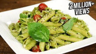 How To Make Pesto Pasta  Penne Pasta With Pesto Sauce  The Bombay Chef  Varun Inamdar [upl. by Leduar]