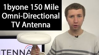 1byone 150 Mile OmniDirectional Amplified Outdoor TV Antenna Review [upl. by Casimire]