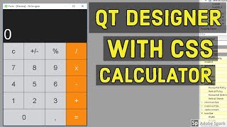 4 Design calculator Form Qt and CSS [upl. by Aileda]