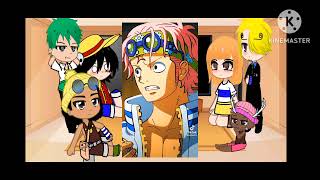 Straw hats react to Marine ONE PIECE GACHA react [upl. by Puett472]