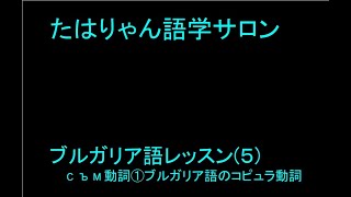 ブルガリア語レッスン ５主語＋「съм動詞」の表現① [upl. by Chapa]