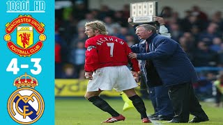 Man Utd 43 Real Madrid 2003 HD •Ronaldo hattrick •Beckham masterclass [upl. by Blank369]