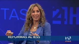 María de los Ángeles Rodíguez reformas al Consejo del IESS y aportaciones [upl. by Ofella448]