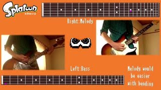 【Splatoon】How to play  Splattack with TABS【Guitar Cover】  Splattack 弾いてみよう [upl. by Skipp]