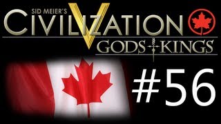 Civilization 5 Gods amp Kings  Canada ep 56 quotWAR 11Manyquot [upl. by Ahsitil]