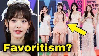 IVE’s Stylists criticized for favoritism towards Wonyoung at MMA 2023 kpop [upl. by Tarrant874]