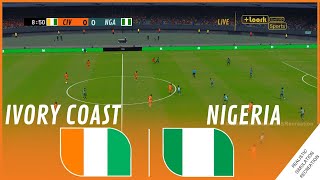 CÔTE DIVOIRE  NIGERIA  Finale Coupe dAfrique des Nations 2023  Simulation de jeu vidéo [upl. by Eiznikam]