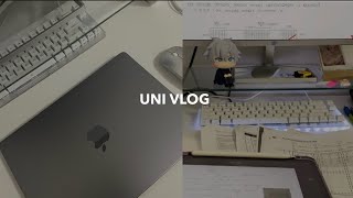 PRODUCTIVE STUDY VLOG👩🏻‍💻 prep for finals intense study sessions cramming deadlines uni vlog [upl. by Nomyt]