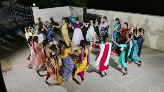 Bathukamma song kolatam Day 3 celebration at sangu dance adda [upl. by Molini622]